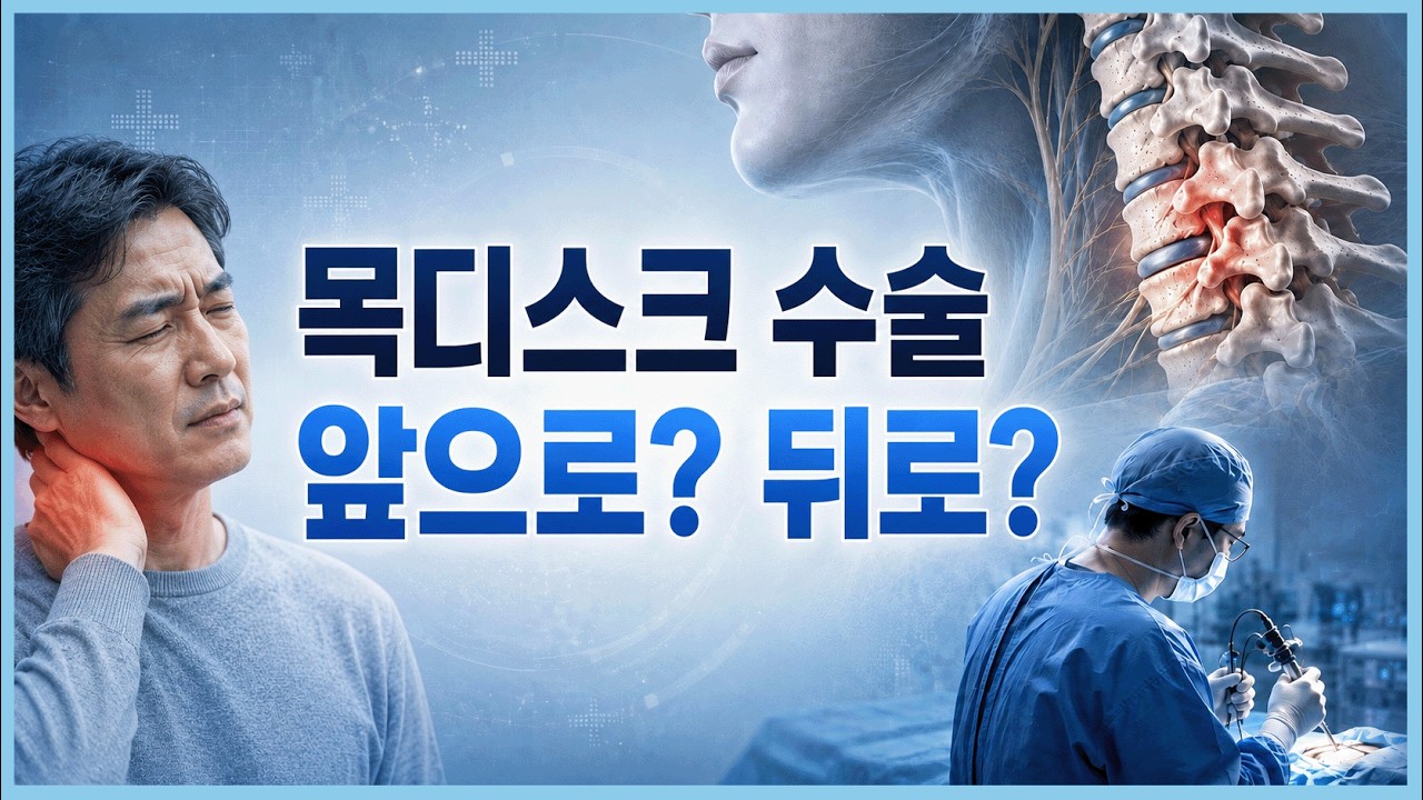 목디스크 수술, 앞에서 할까 뒤에서 할까? 전방·후방 수술 차이 총정리!